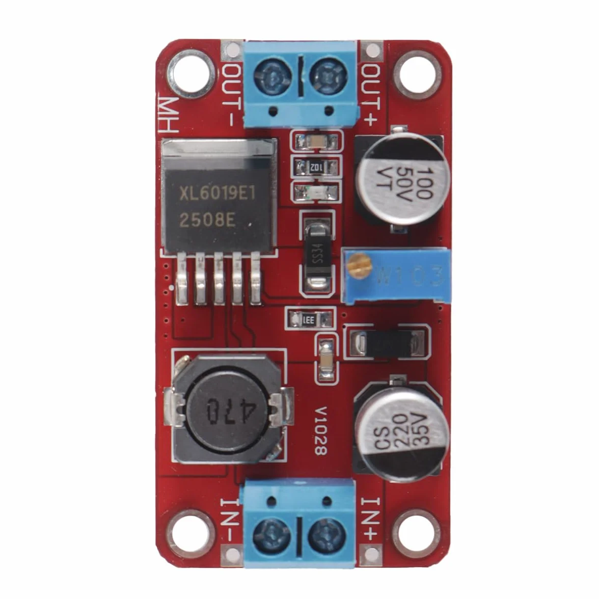 Moduł konwertera Buck-Boost DC-DC XL6019, regulowany regulator napięcia 3-35 V do 5-40 V, 5 A, moduł zasilania podnośnika o wysokiej wydajności