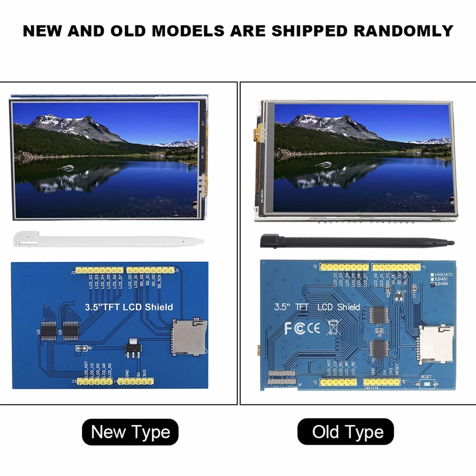 Moduł Wyświetlacza LCD 3,5 Cala 480x320 z Dotykiem Gniazdo Karty Pamięci SPI Flash