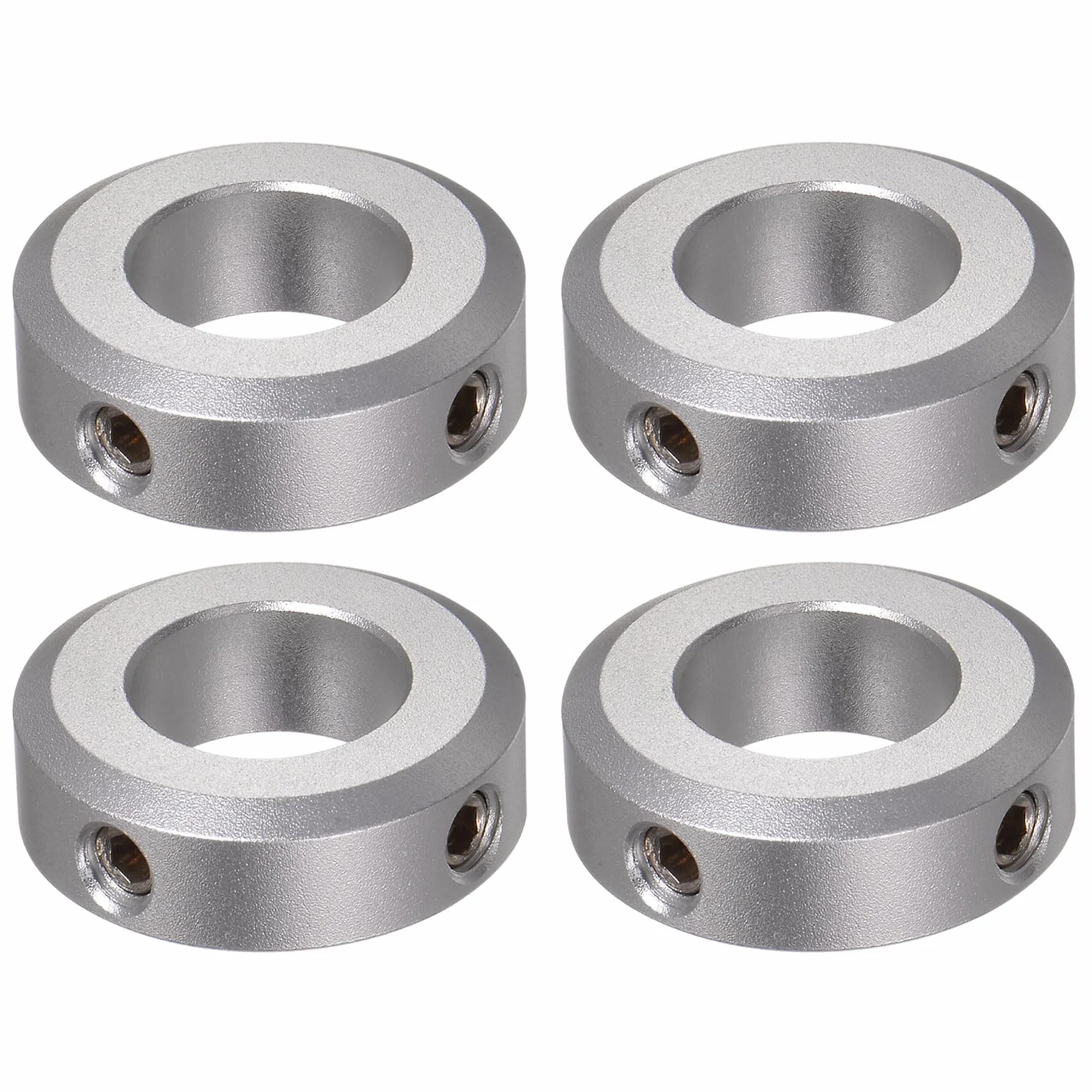 QUARKZMAN 4 szt. kołnierz wału 17 mm otwór ze stopu aluminium zestaw śrub kołnierz 32 mm AD 10 mm szerokość do kół, taczki, skrzyni biegów, montażu, maszyn CNC