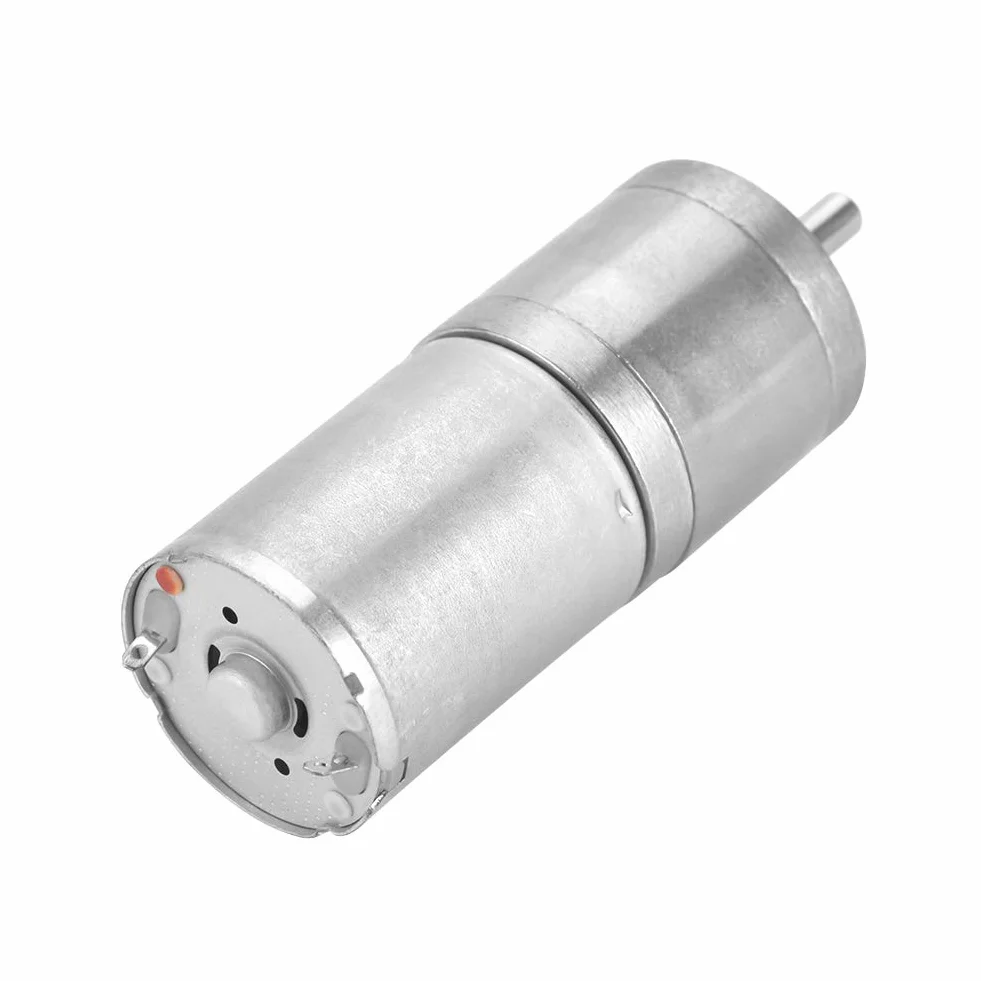 Motoreduktor, 1 szt. 25mm DC 12V 25GA-370 Metalowy Motoreduktor o Niskiej Prędkości do Zamka Elektronicznego (12 V 30 obr./min)
