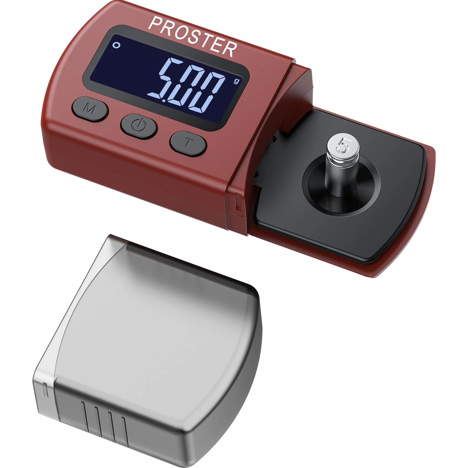 Proster Mini cyfrowa płyta winylowa waga komórek cyfrowy balans tonowy tester siły igły o wysokiej dokładności 0,01g z podświetlanym wyświetlaczem LCD