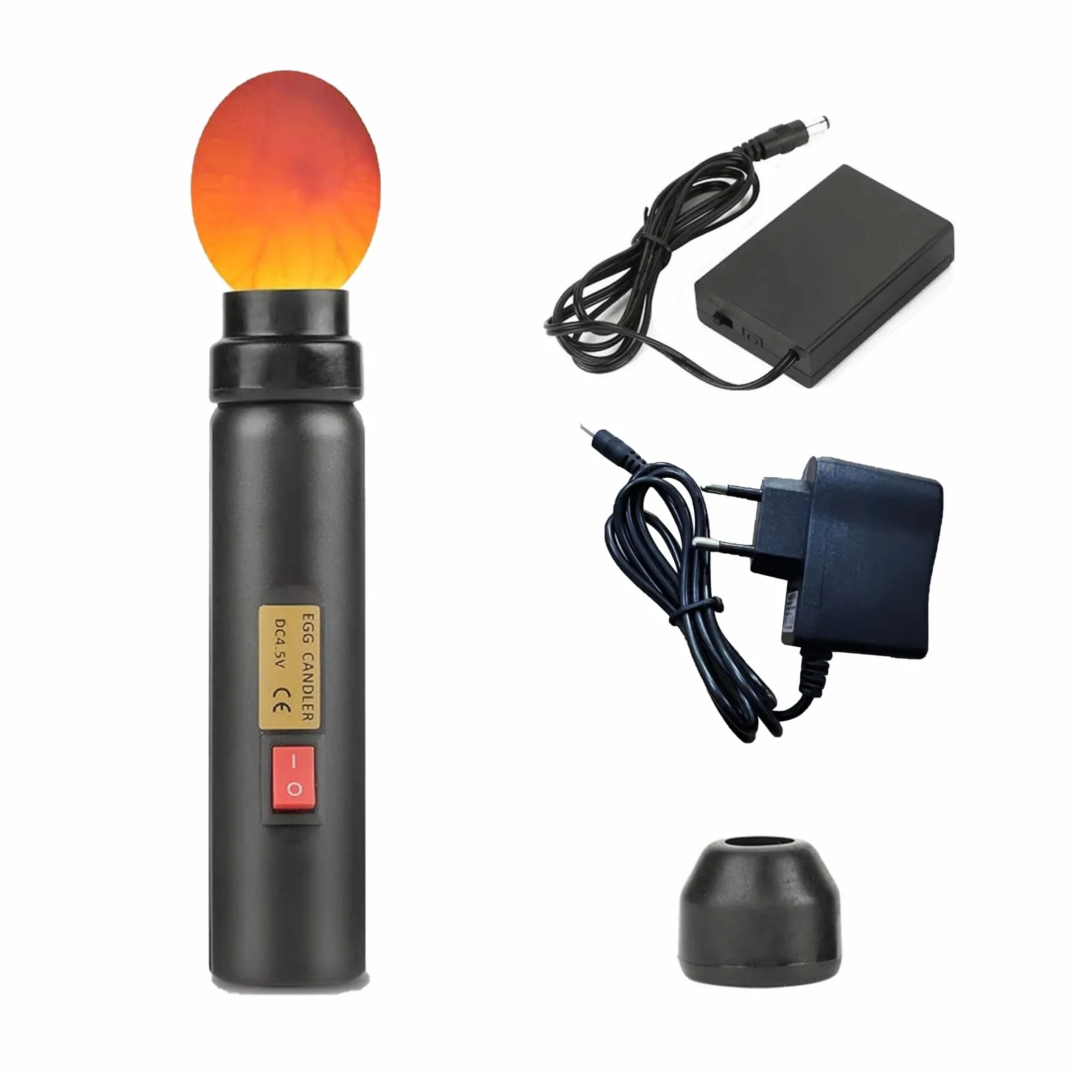 Tester zapłodnionych jaj, lampa do jaj kurzych, świecąca lampka LED do obserwacji inkubacji jajek, wskaźnik płodności do inkubatora