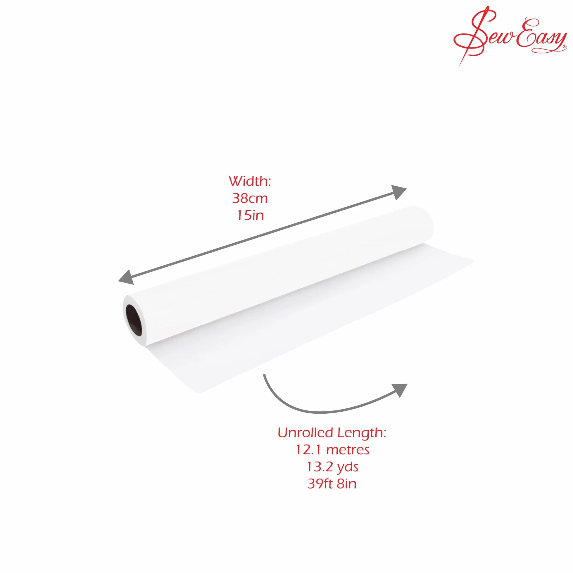 Sew Easy Papier pikowany z powłoką z tworzywa sztucznego, naturalny, 12,1 m x 381 mm ER9991