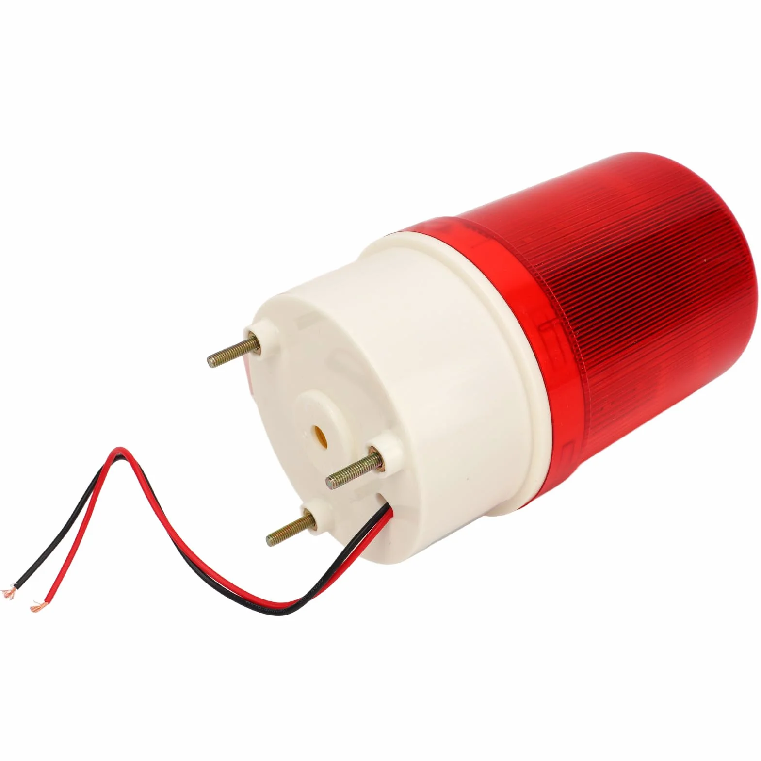 Przemysłowe światła Ostrzegawcze LED Strobe Beacon 120dB Czerwona Obrotowa o Dużej Głośności AC110V-120V z Brzęczykiem 90dB (24V)
