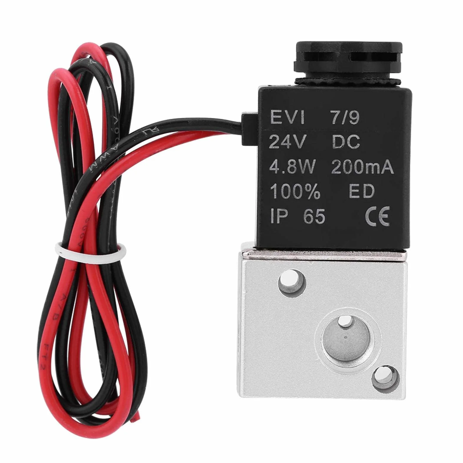 Elektrozawór powietrza 3V1-06 DC24V 1/8" 3-drożny 2-pozycyjny BSP normalnie zamknięty