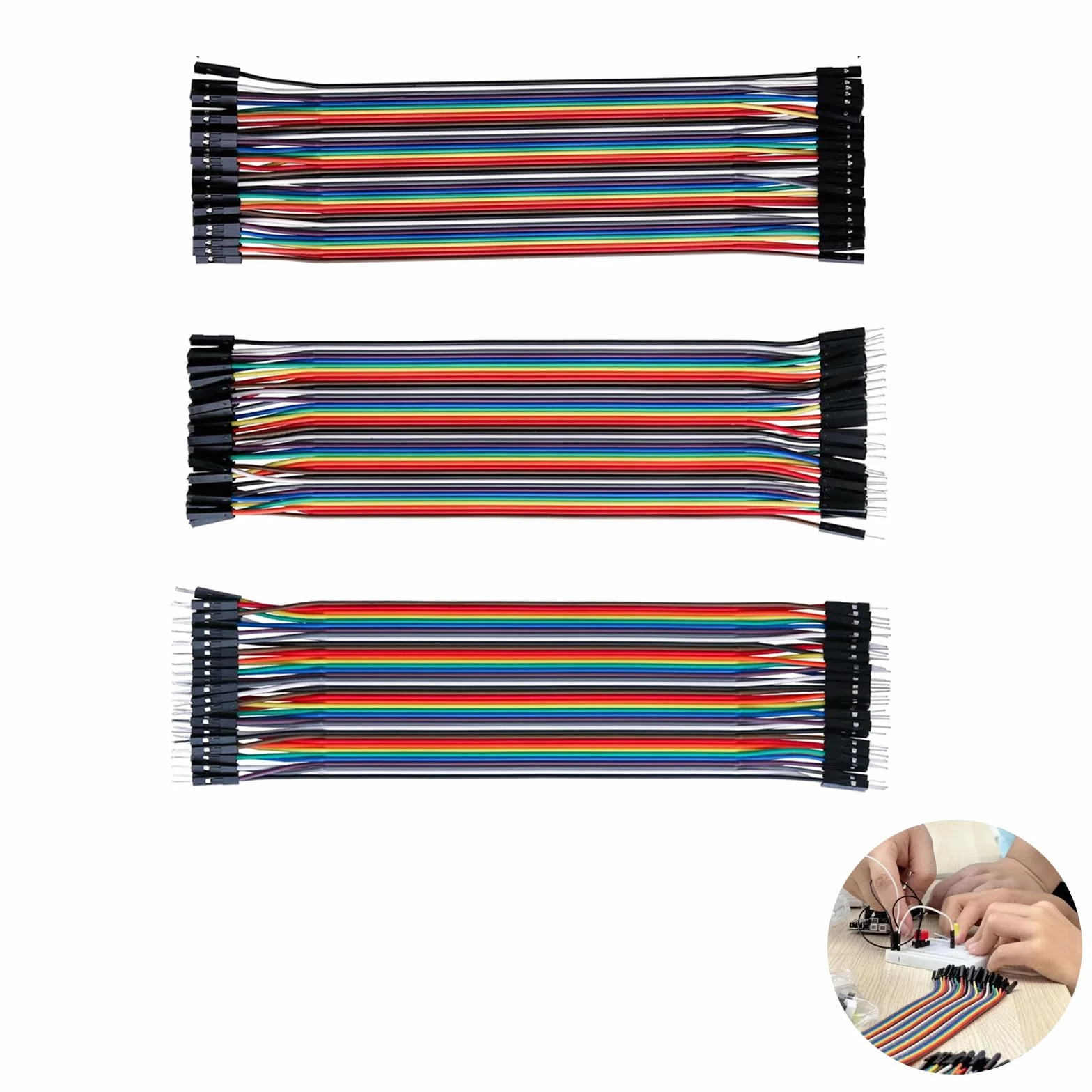 Kabel Dupont 20 cm 3 sztuk męski do żeńskiego zworka zestaw dla Raspberry Pi