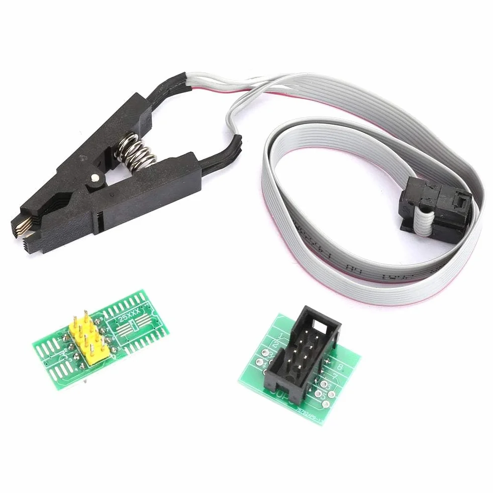 Klipy Testowe IC Adapter Gniazda SOIC8 SOP8 Flash Chip z Modułem Płytki Adaptera Gniazda do Programowania Kabli