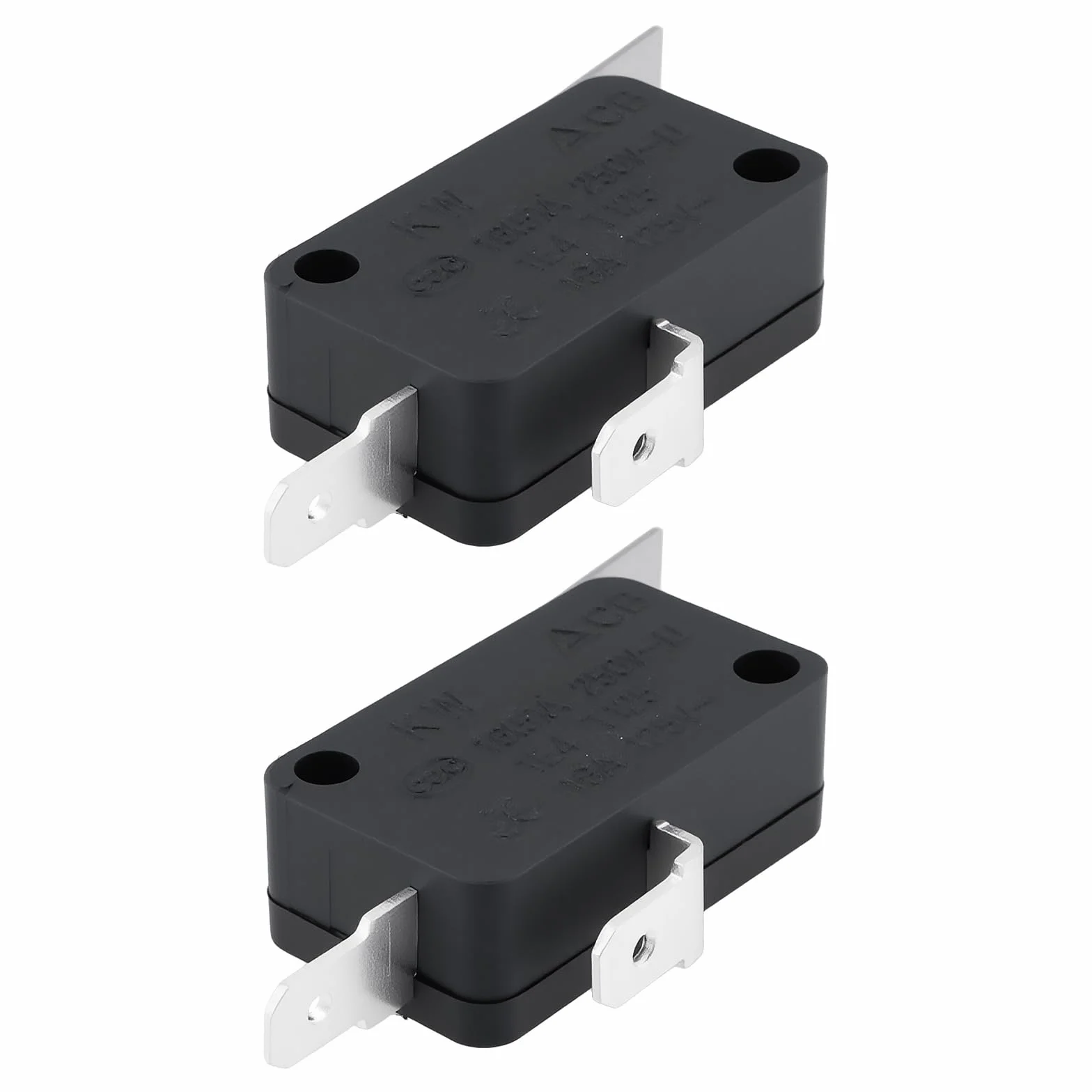 ECSiNG 2 szt. mikroprzełącznik zatrzaskowy 2-pinowy SPST NC 15A 250V V7-6C37E9-036 kompatybilny z Honeywell