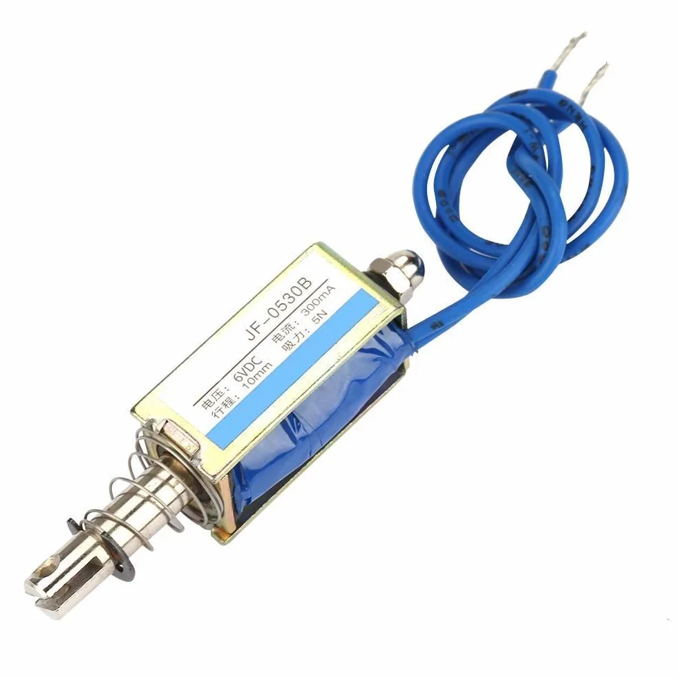 Sterownik automatyki elektromagnesu 6V DC 300mA Elektromagnes pociągowy DC 5N Wysuwany zakres 10mm