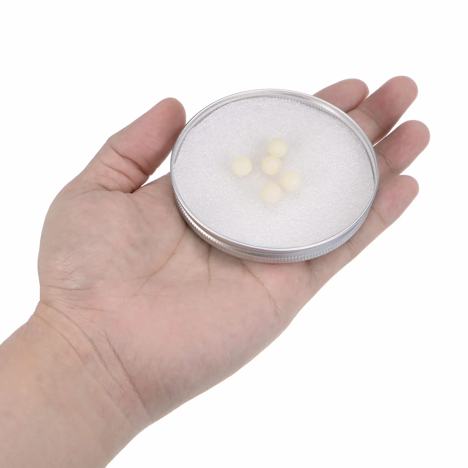 sourcing map 5 sztuk PA Nylon Stałe Kulki Plastikowe 8mm G3 Precyzyjne Łożysko kulkowe