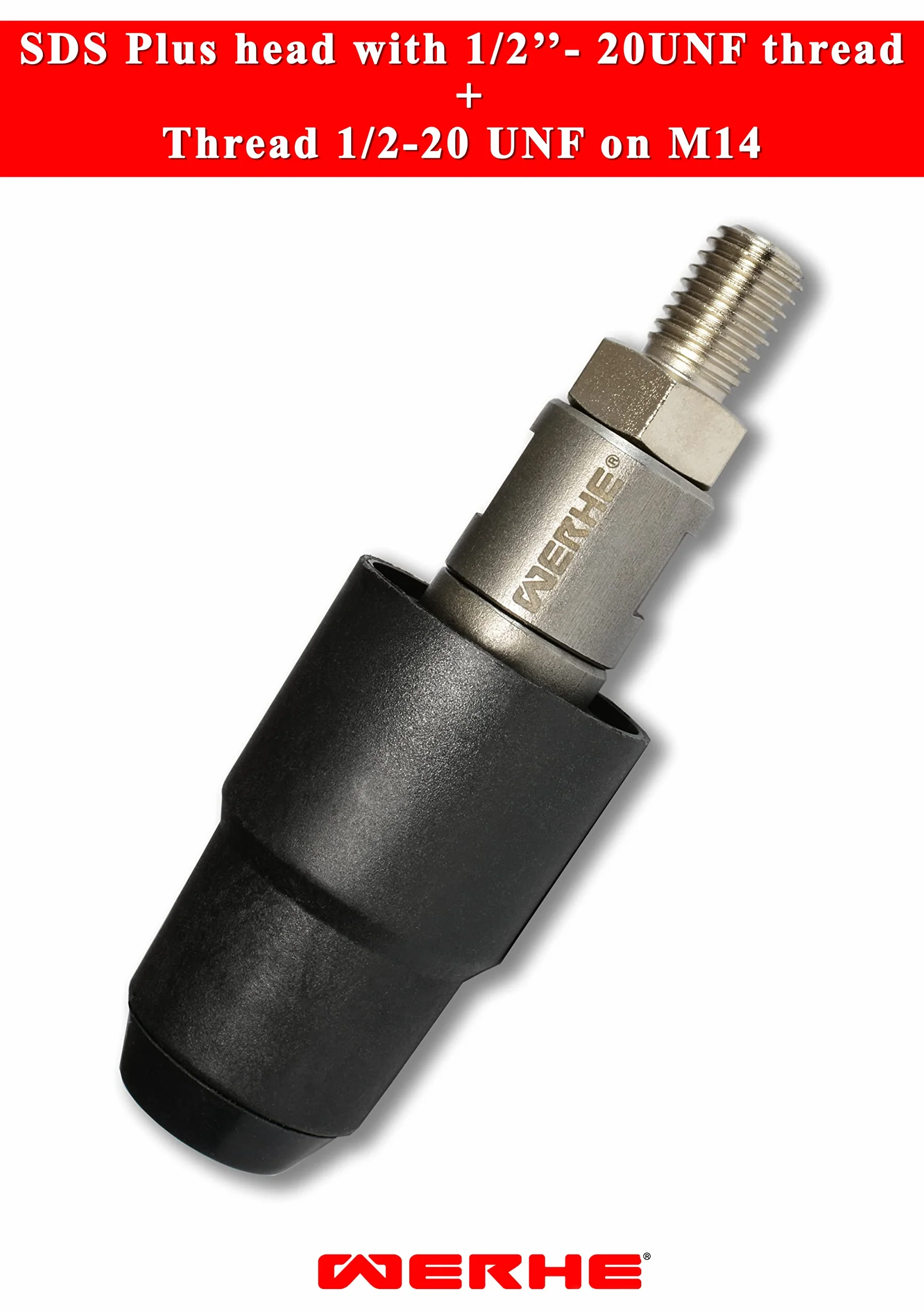Adapter gwintowy WERHE 1/2-20UNF M14 do mieszadeł wiertarskich