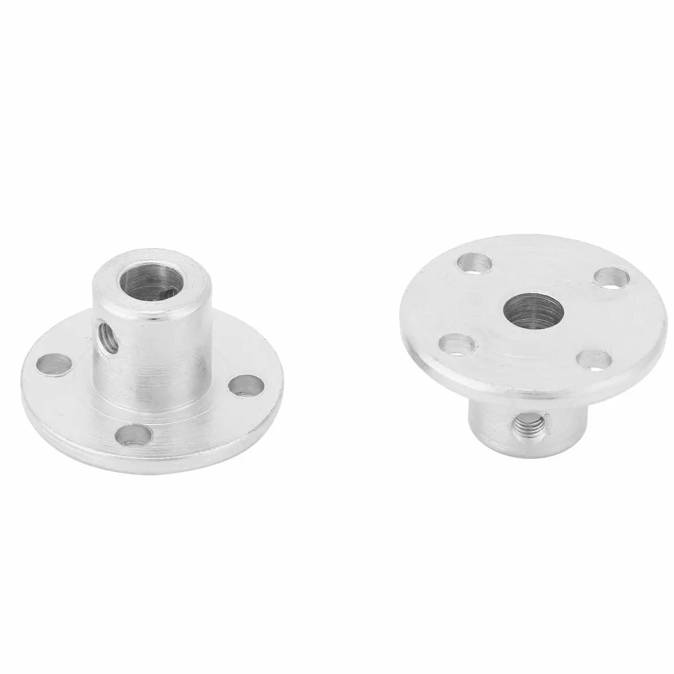 Łącznik kołnierzowy, 2 części sprzęgło wału z metalowym kołnierzem M3, mm OD 10 mm sztywne złącze silnika łącznika wału prowadzącego, akcesoria do modelu DIY