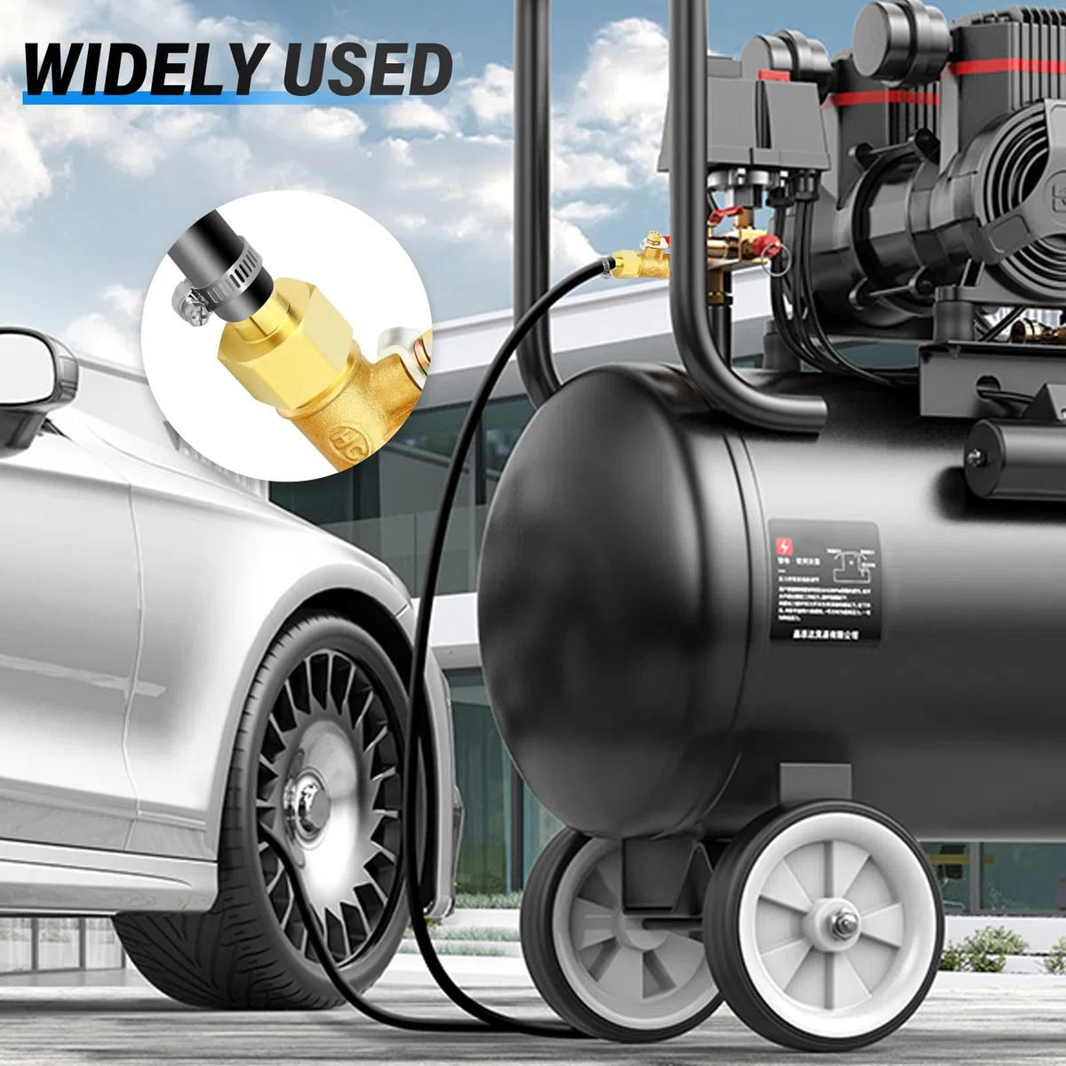 TAILONZ PNEUMATIC 1 szt. 1/4 cala mosiądz Mini zawór kulowy wyłącznik odcinający, 1/4 cala męski x żeński BSP gwint złączka do rur