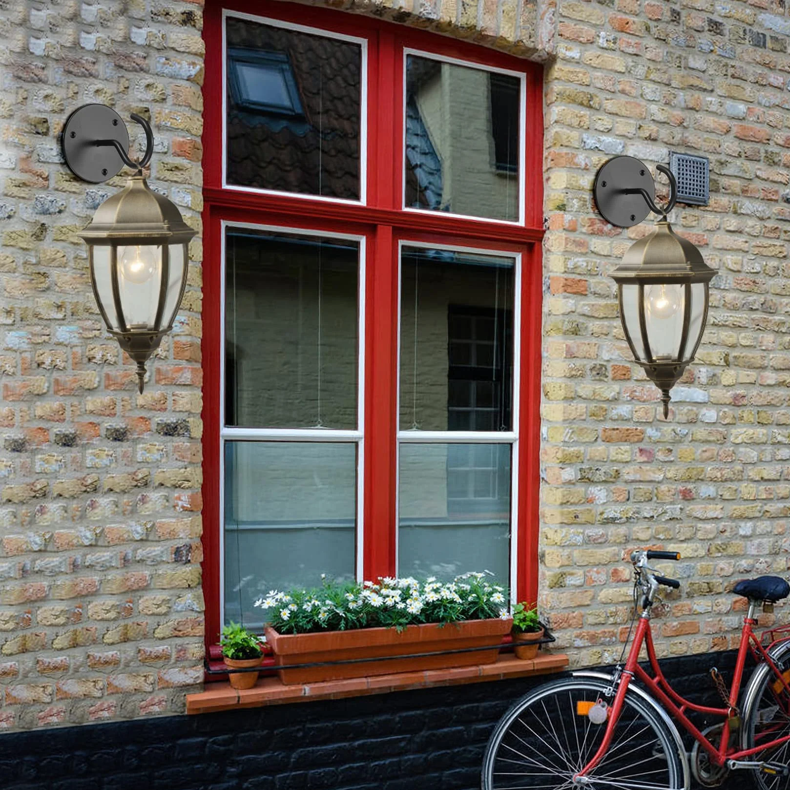 4 sztuki haczyków sufitowych do wiszących roślin, haki ścienne, metalowe haki do montażu na ścianie, haki sufitowe do kwietników, koszy na rośliny, do dużych obciążeń, do zawieszenia
