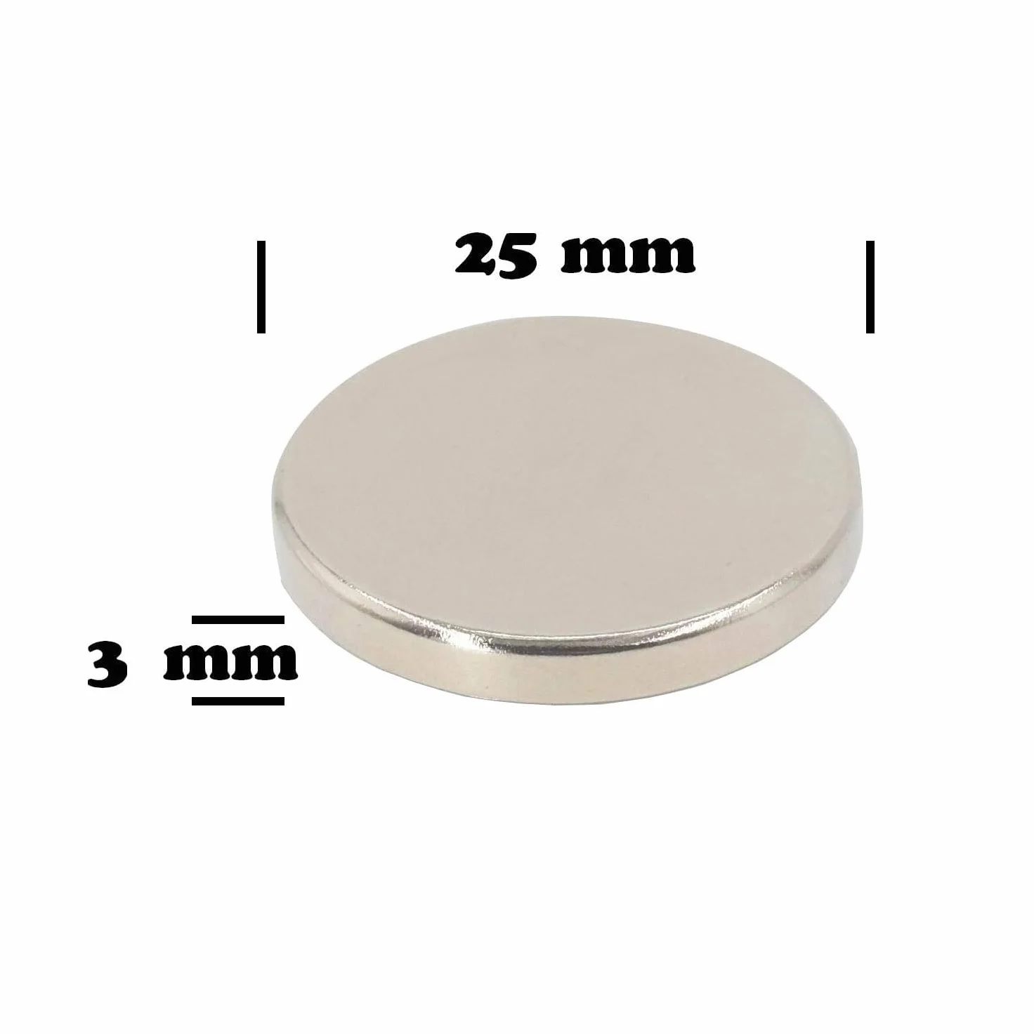 Magnetpro magnesy w kształcie krążka 6 kg 25 mm x 3 mm