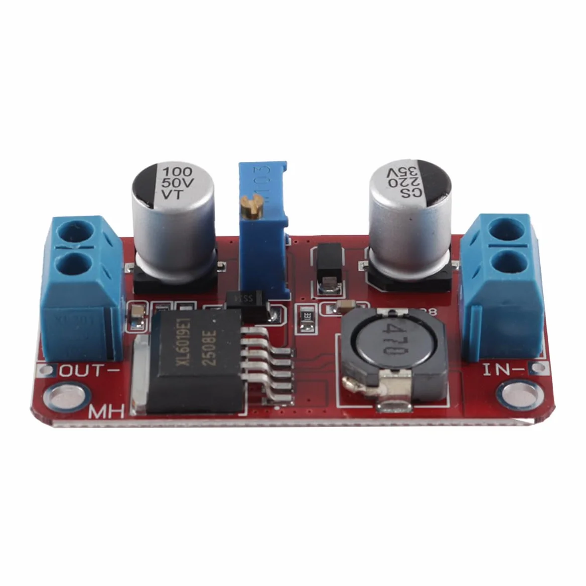 Moduł konwertera Buck-Boost DC-DC XL6019, regulowany regulator napięcia 3-35 V do 5-40 V, 5 A, moduł zasilania podnośnika o wysokiej wydajności