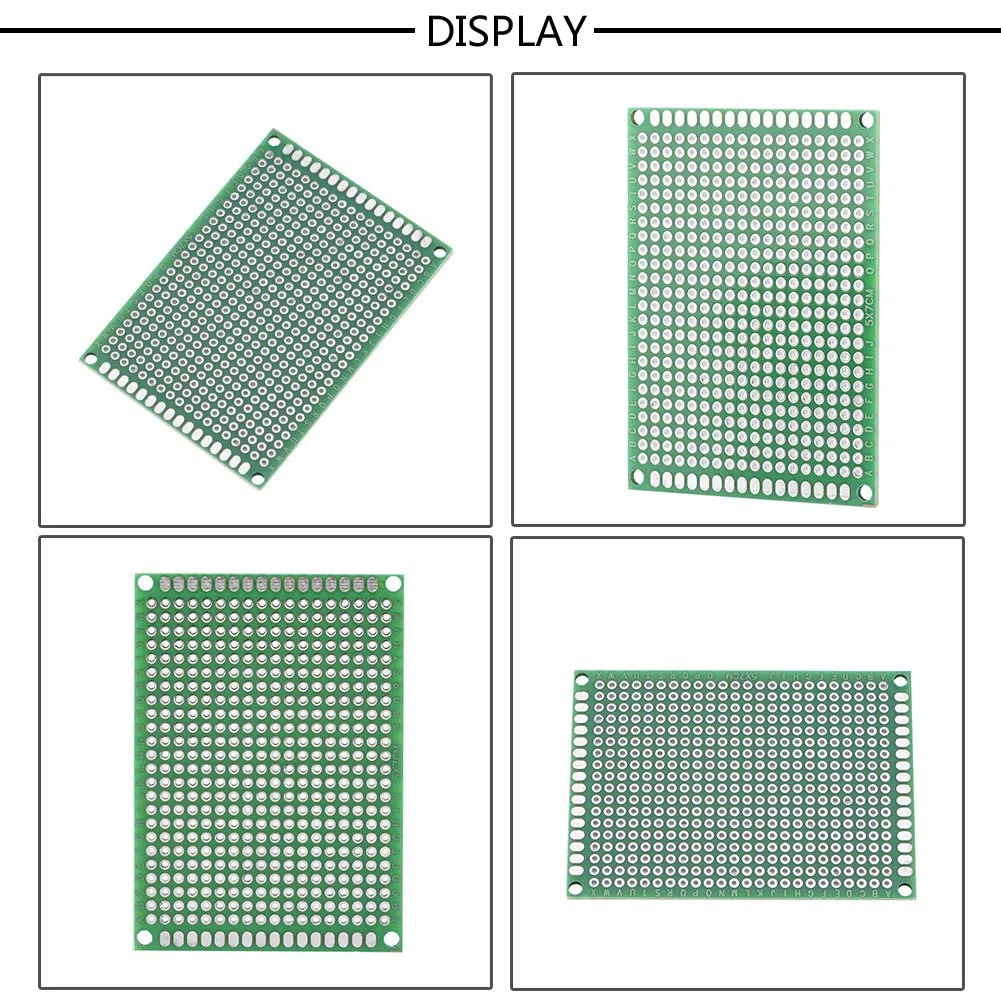 10 sztuk płytka drukowana, 5cm x 7cm podwójne boki prototypowanie DIY lutowanie uniwersalna płytka drukowana