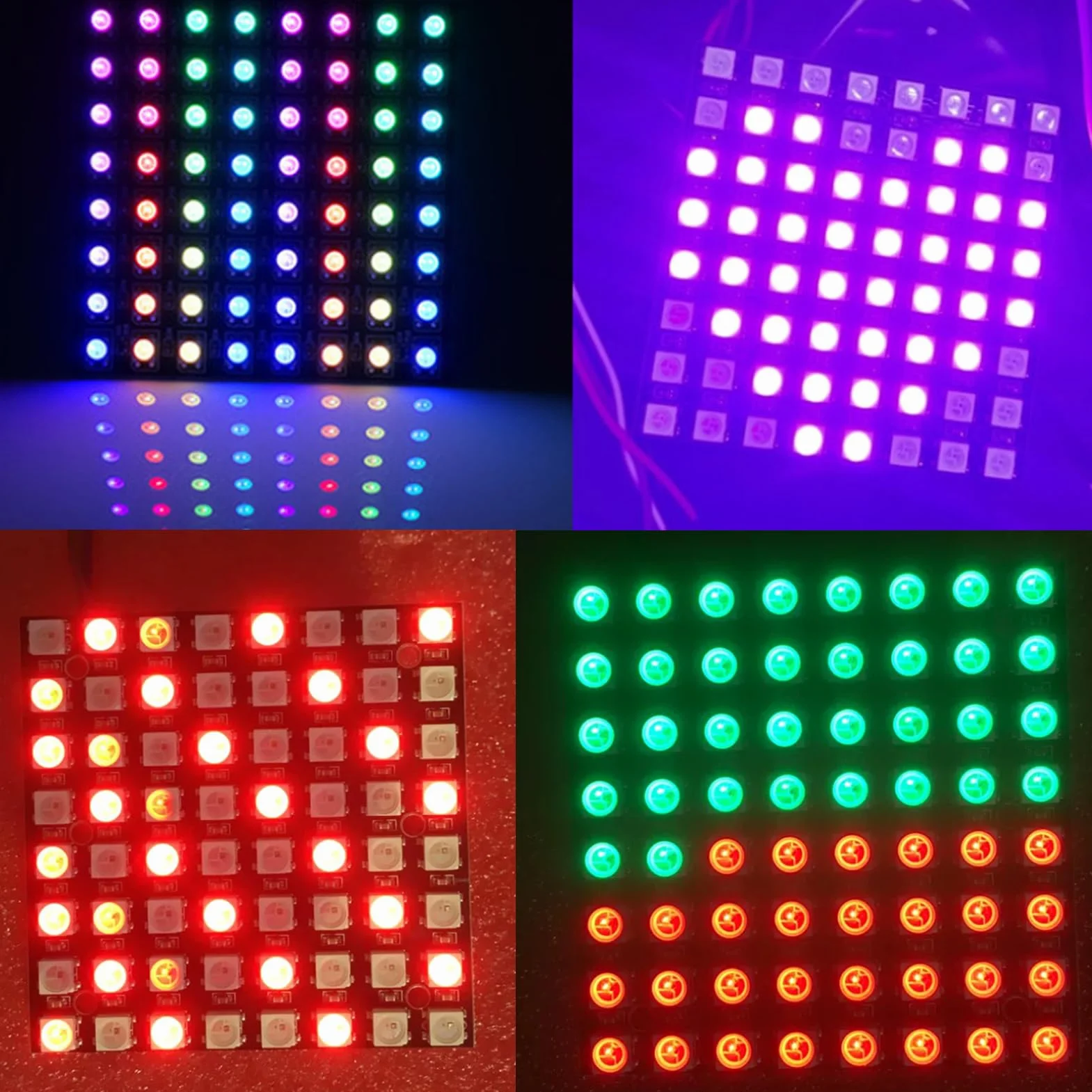 Panel matrycowy LED WS2812 5050 RGB DC 5V CJMCU-8x8 moduł sterownik Raspberry Pi Arduino 4 szt.