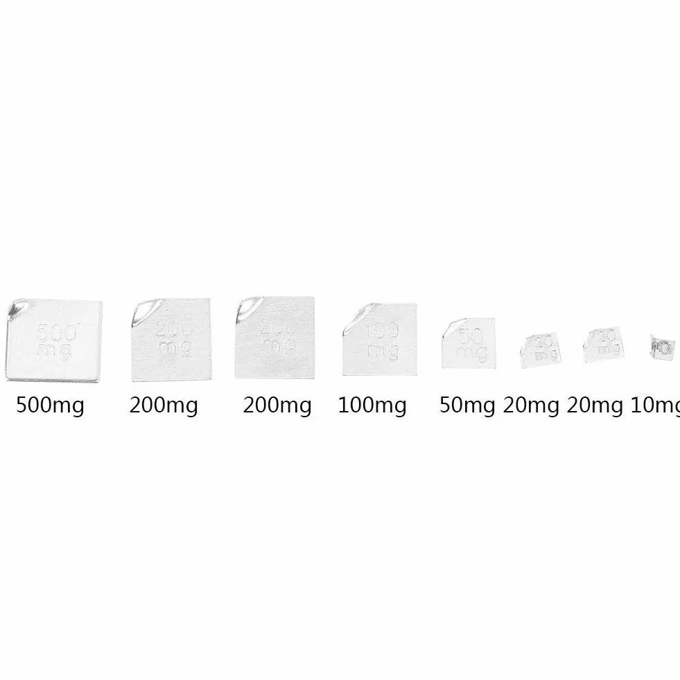 17 sztuk 10 mg - 100 g kalibracja wagi gram stali, klasa M2 dokładność +/-0,003 g do cyfrowej kieszeni, biżuterii, wagi, laboratorium, uniwersytetu, ciężarków