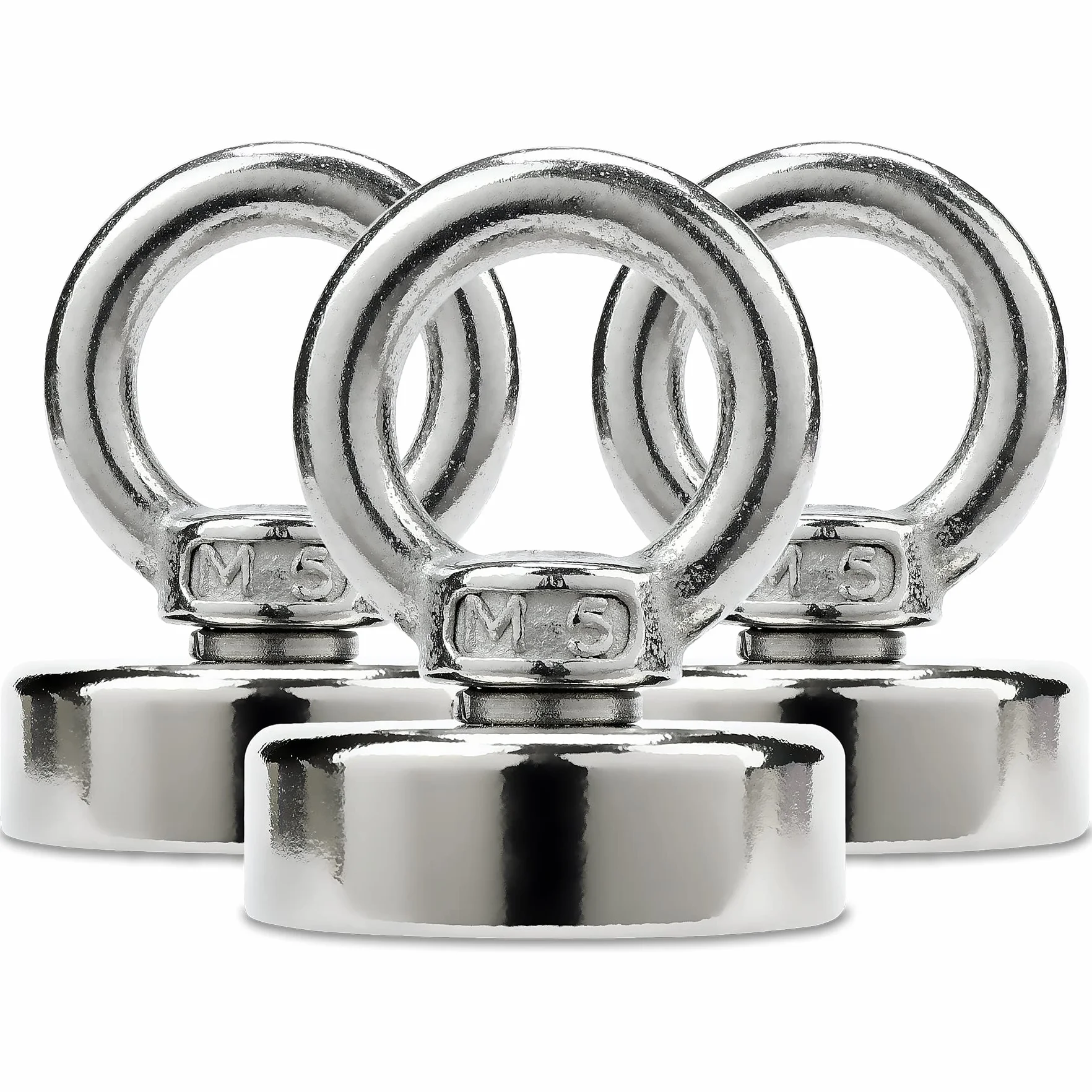 Sensei Magnes neodymowy oczkowy Ø25 x H32 mm 20 kg udźwigu stalowy