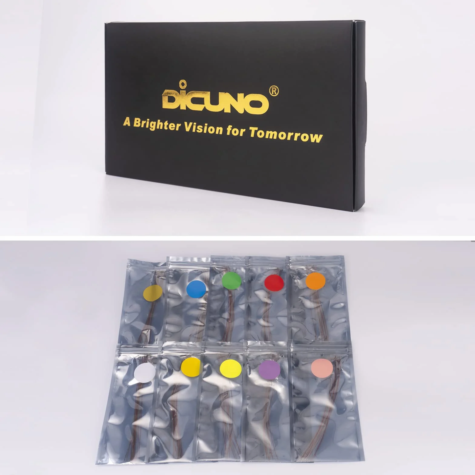 DiCUNO 20 szt. okablowanych mikro diod LED 16 cm, 0805 SMD lutowana mini dioda LED UV