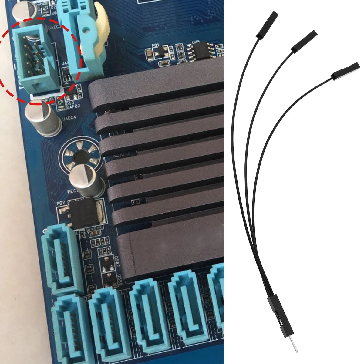 The Lord of the Tools 10 szt. męski na żeński przewód rozruchowy Du-pont, 2,54 mm, kabel taśmowy 28AWG, do drukarek 3D płyty głównej, 140 mm