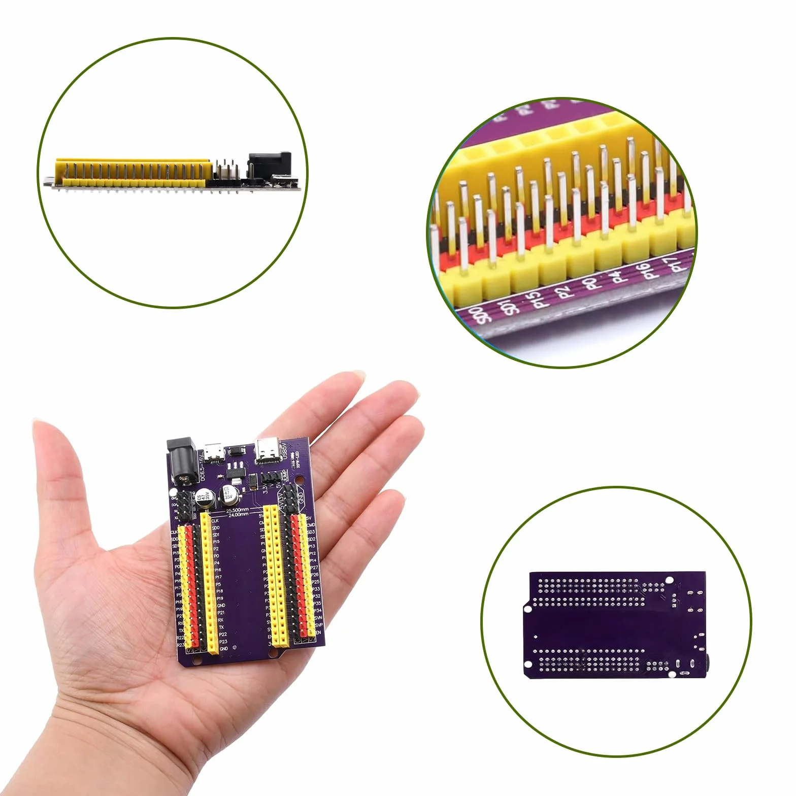 ESP32 Breakout Board 38 pinów ESP32 Development Board 25,5 mm
