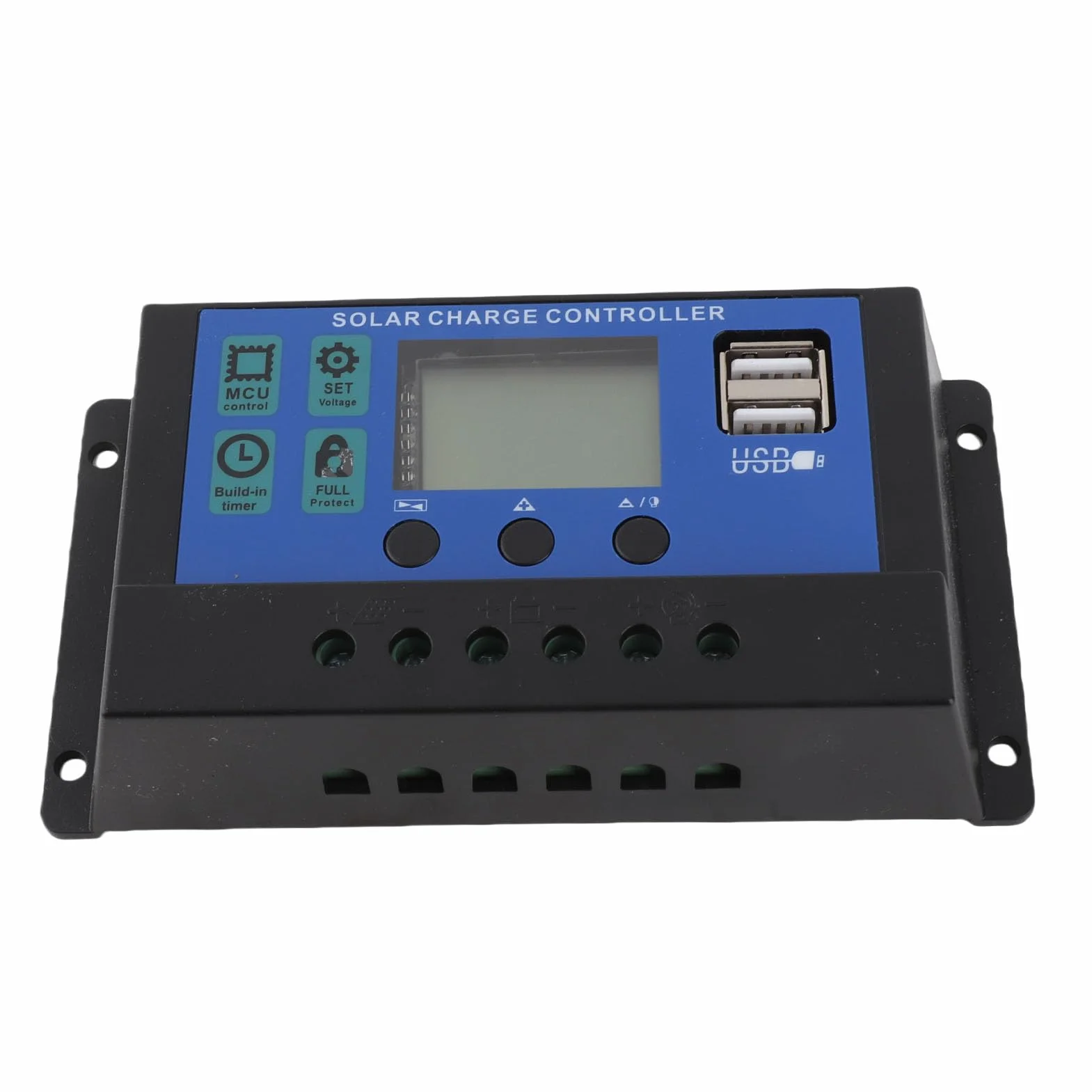 Kontroler ładowania słonecznego, 60A/50A/40A/30A/20A/10A 12V 24V, automatyczny regulator ładowania słonecznego, sterownik PWM, 50 A