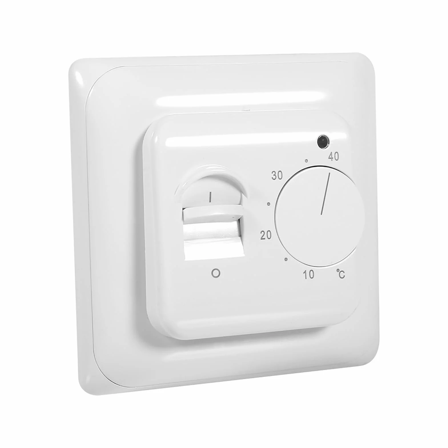 Garosa Mechaniczny Ręczny Termostat Energooszczędny Przełącznik Regulacji Temperatury Białe Narzędzie Do Ogrzewania Podłogowego 230V,Termostat