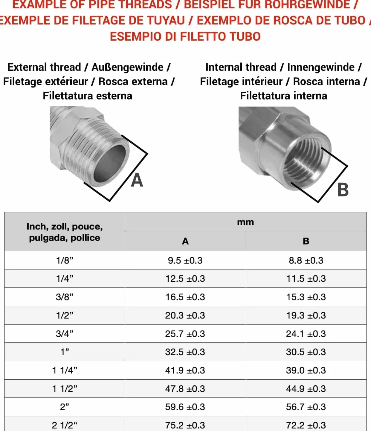 SKIR'CO Mosiężne mufy redukcyjne 1/2" x 3/8" gwint wewnętrzny BSP