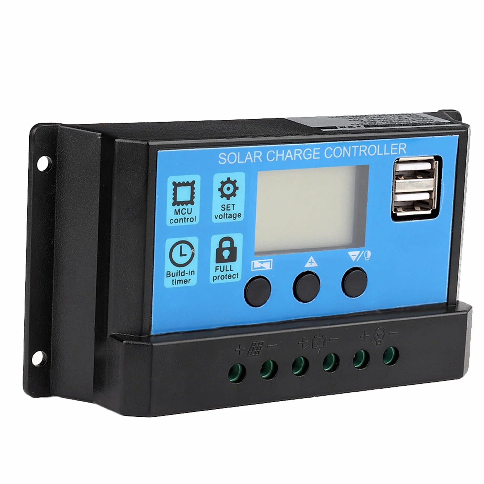 auto 60a/50a/40a/30a/20a/10a 12 v 24 v auto solarladeregler pwm controller passt für auto(30A)