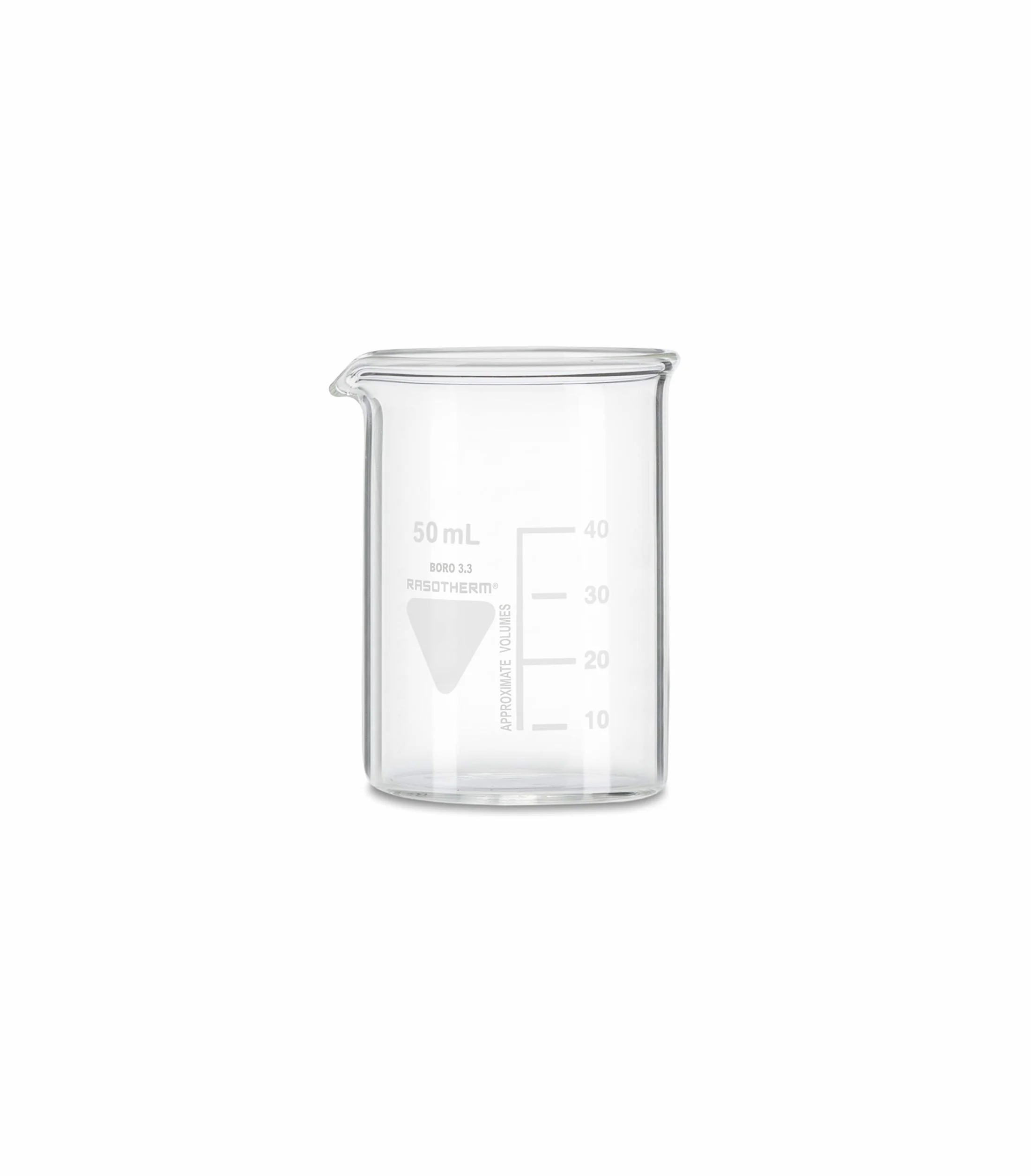 RASOTHERM zlewka, niska forma, z dzióbkiem, (Boro 3.3), 50 ml
