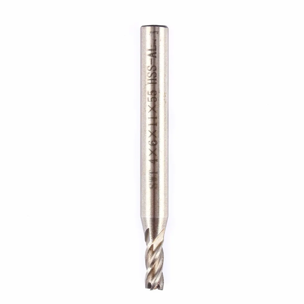 Frez końcowy HSS 4mm 4 rowki wiertło do frezowania CNC