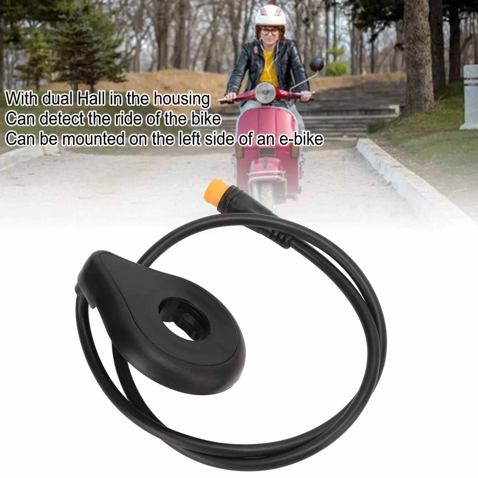 Sonew elektryczny czujnik rowerowy 12 magnesów Dual Hall Electric Cycling Sensor dla poprawy wydajności jazdy na rowerze i łatwej instalacji