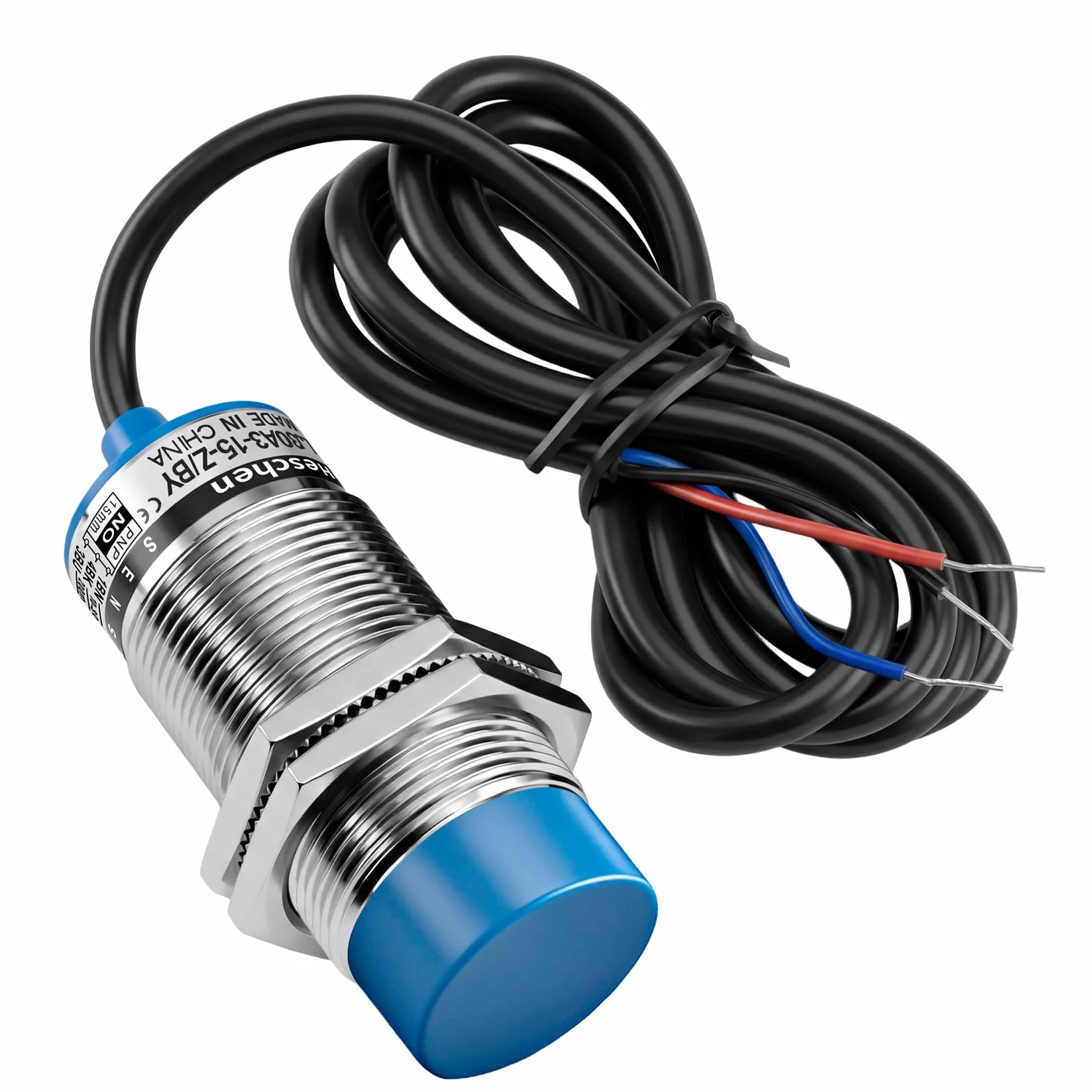 Heschen indukcyjny przełącznik czujnika zbliżeniowego LJ30A3-15-Z/detektor 15 mm 6-36 VDC 300mA PNP normalnie otwarty (NO) 3-przewodowy