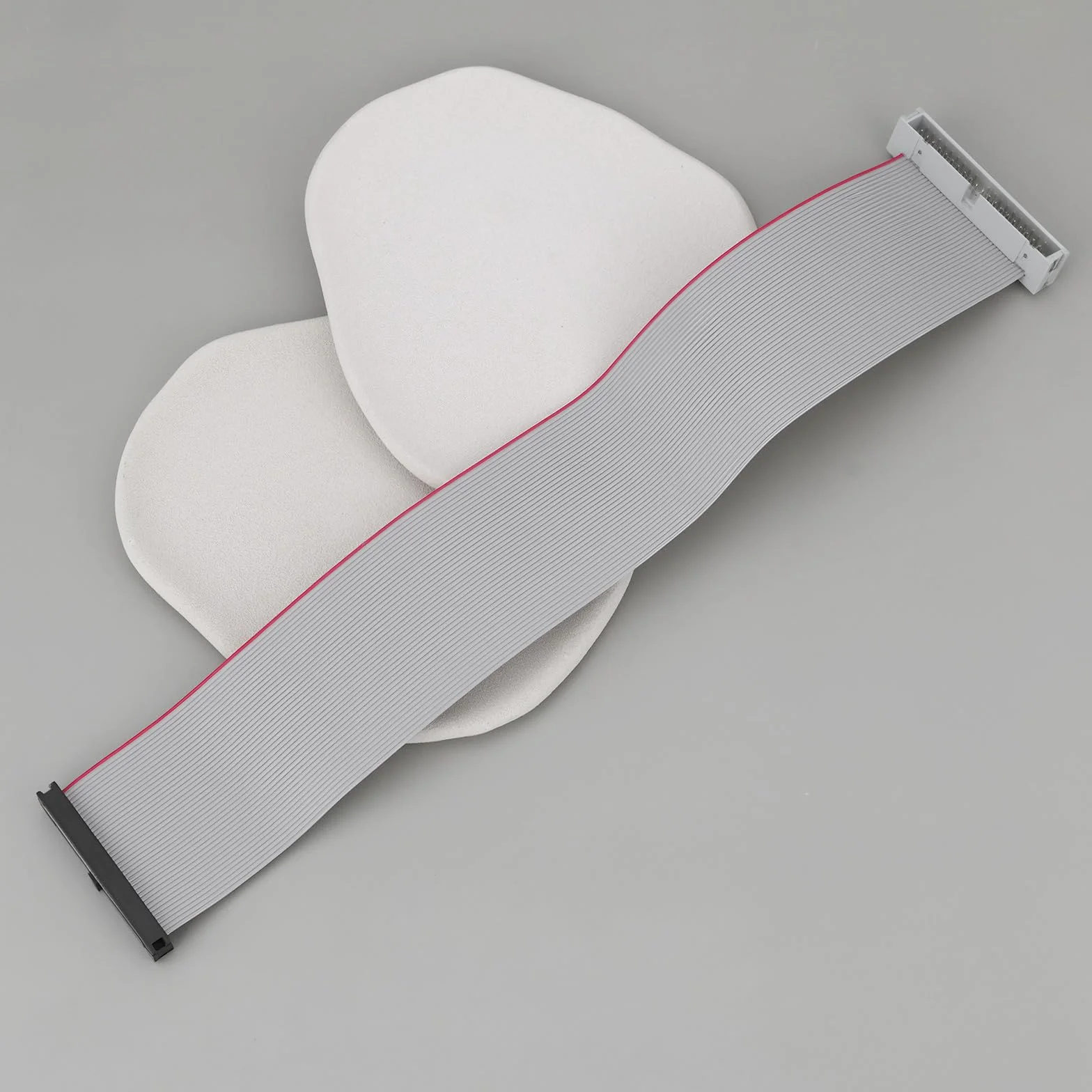 EMSea 2 x 40-pinowy męski na żeński przedłużacz IDE płaski kabel taśmowy 30 cm do adaptera HDD 3,5 cala