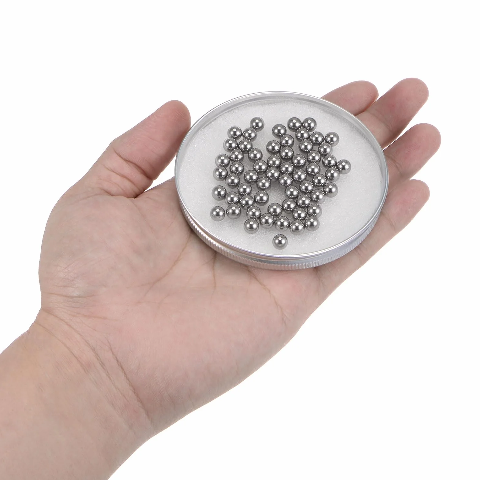 QUARKZMAN 150 sztuk Precyzyjne kulki 6mm Średnica 304 Stal nierdzewna łożyska