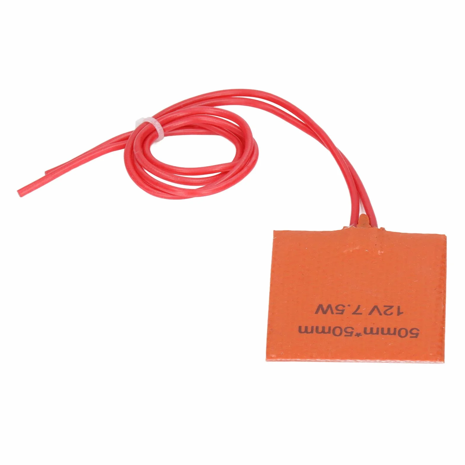 Silikonowy Podkładka Cieplna 12V 7,5W 50x50mm Elastyczna Mata Ciepła