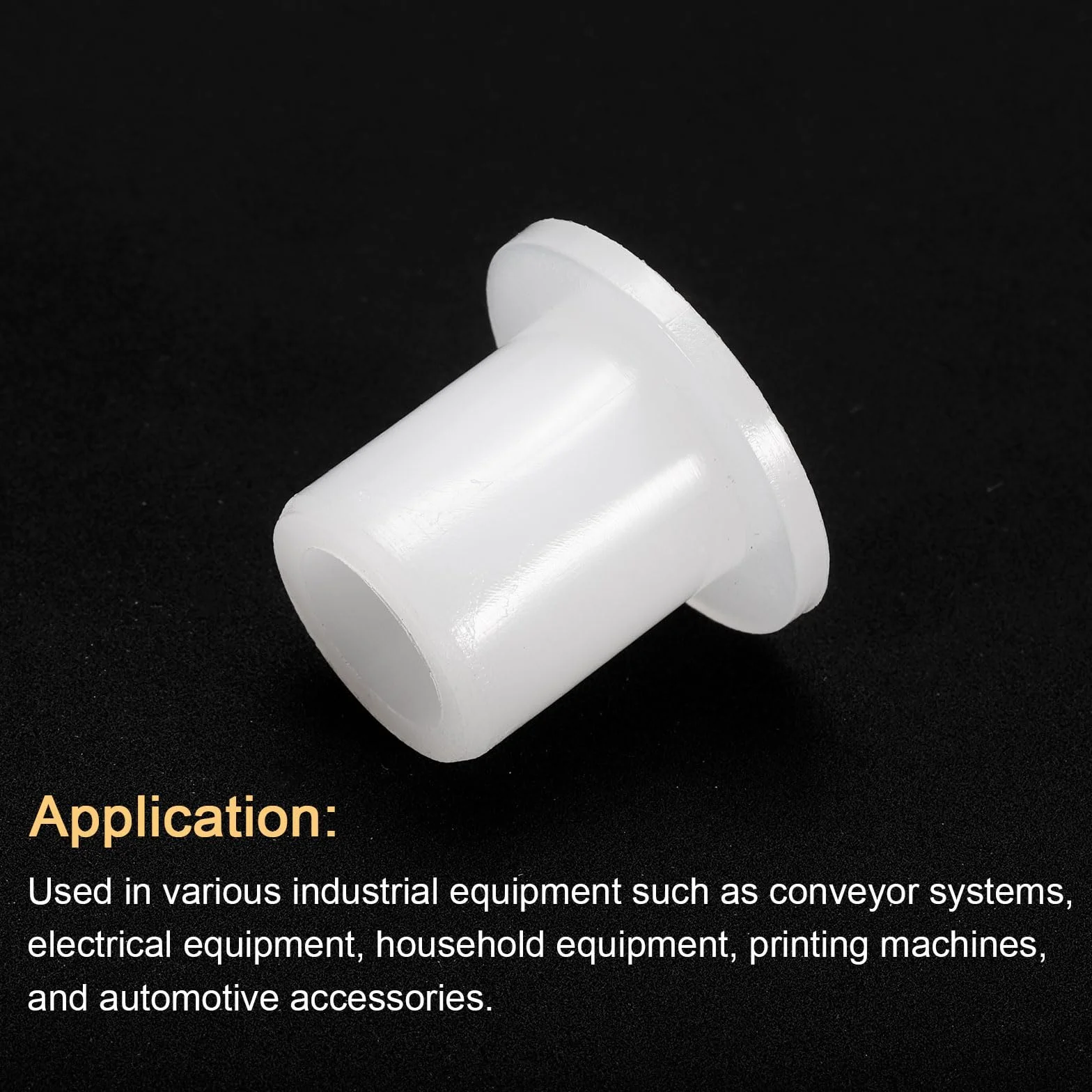 Tuleje kołnierzowe nylonowe ID 10,7 mm x OD 16 mm x długość 20 mm 12 szt. QUARKZMAN