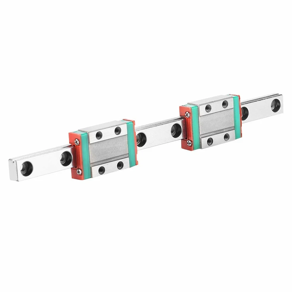 150mm Linearführung, Linearführungsschiene mit einer Führung MGN9B 150mm und zwei MGN9B-Schlitten