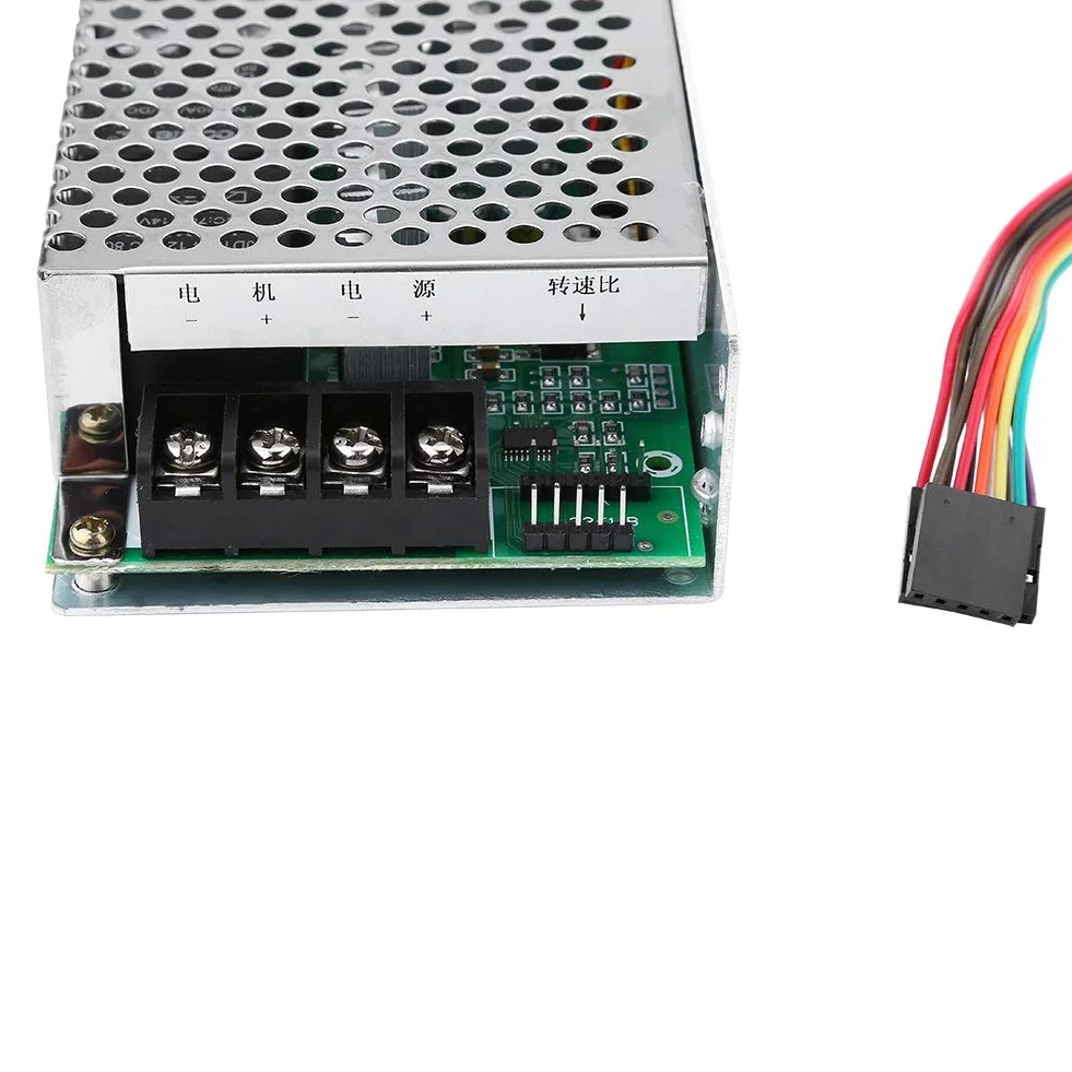 Walfront Kontroler prędkości silnika DC 10V-55V PWM szczotkowy sterownik regulowany CW CCW odwracalny