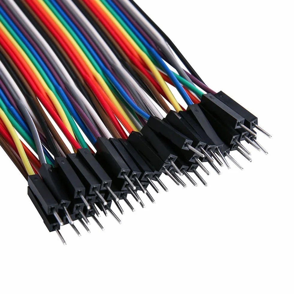 ELEGOO Zworka kablowa 28 AWG Mostki Przewodowe 40 x 20 cm Zestaw 3 szt. dla Arduino Raspberry Pi
