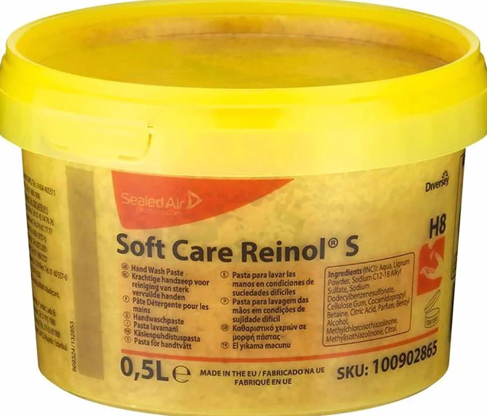 Diversey 100902865 Soft Care REINOL S, pasta do mycia rąk z naturalnym środkiem ściernym, 0,5 l