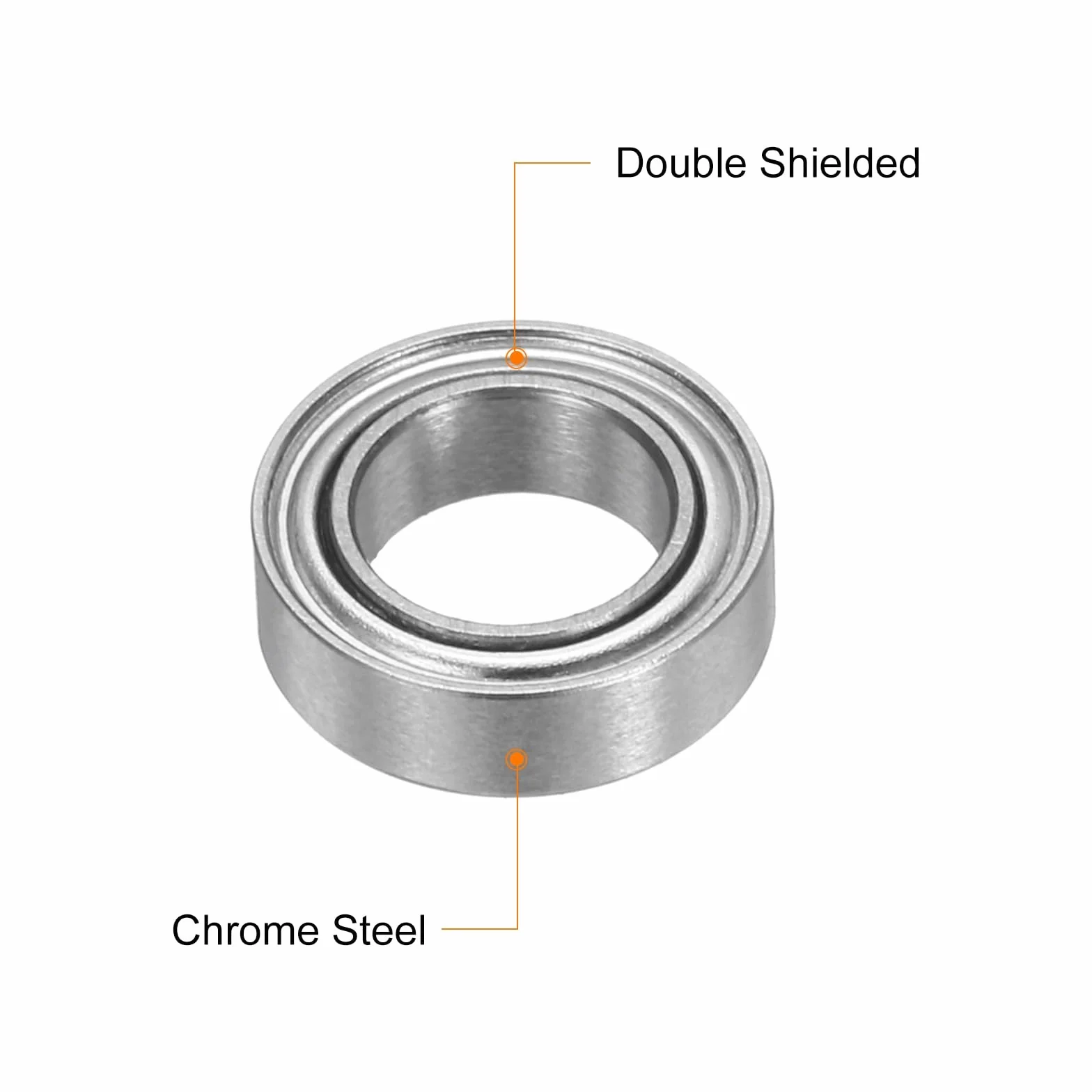 QUARKZMAN MR106ZZ łożysko kulkowe 6 x 10 x 3 mm stal chromowana podwójnie ekranowane P6 ABEC 3