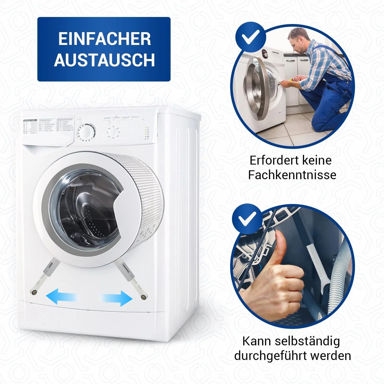 ZESTAW 3x amortyzatory typu Bosch 00742719 do pralki