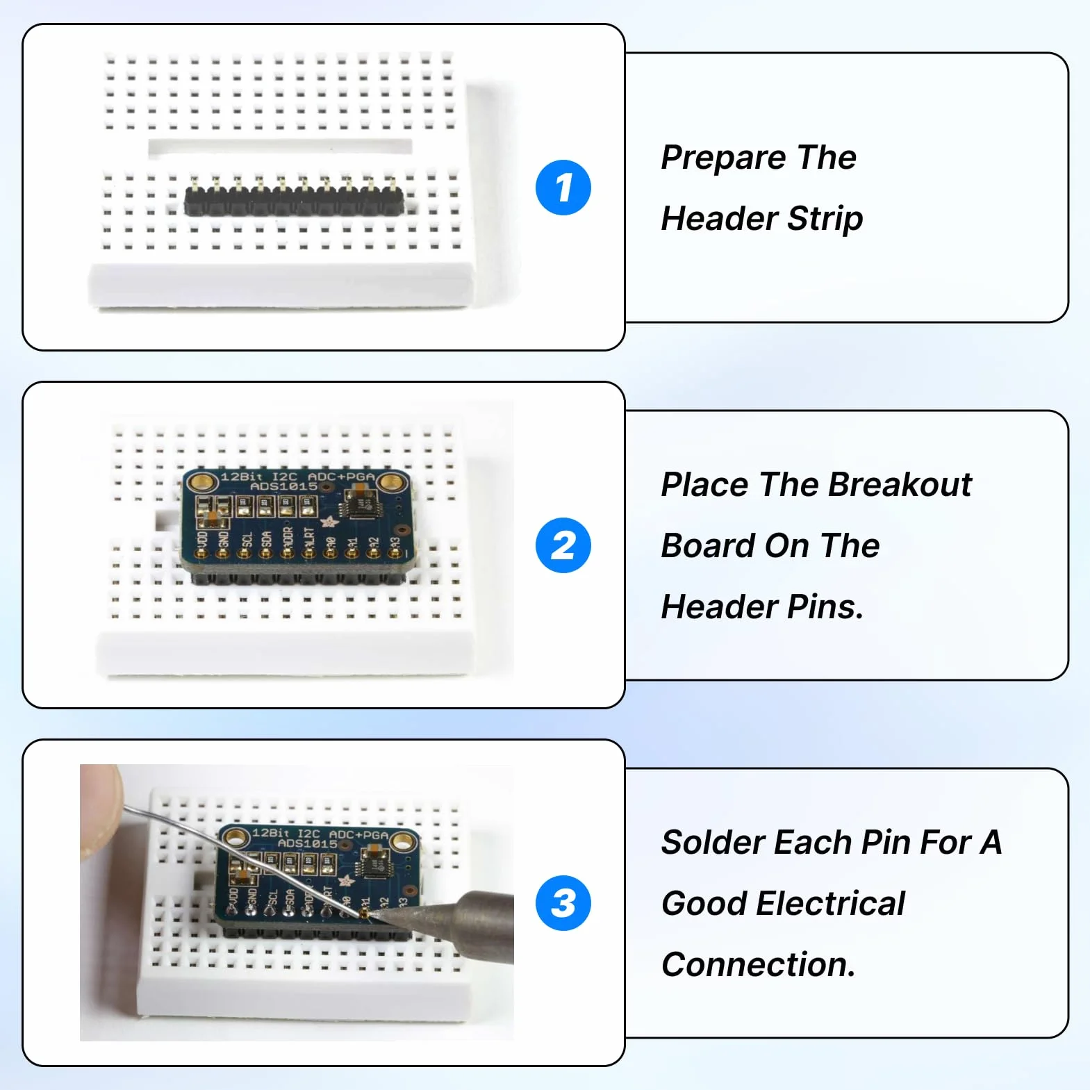 ADS1115 16-bitowy moduł ADC 4-kanałowy konwerter analogowo-cyfrowy I2C dla Arduino Raspberry Pi ESP32