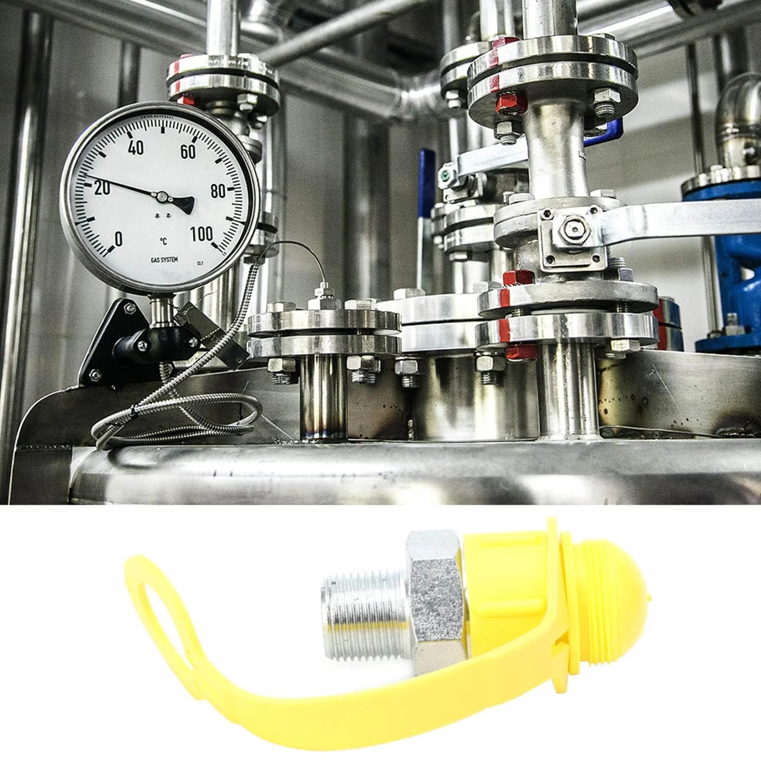 Szybkozłączki Hydrauliczne Gwint Zg 3/8 Zestaw Sprzęgieł Męskich i Żeńskich Żółty