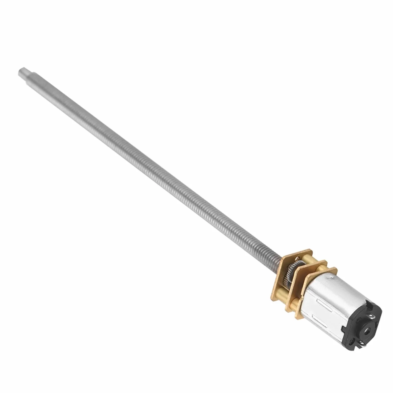 DC-Getriebemotor 6V 12V N20-Getriebe-Reduzierungs-Motor mit langer Ausgangswelle M4 x 100mm(12V 600RPM)