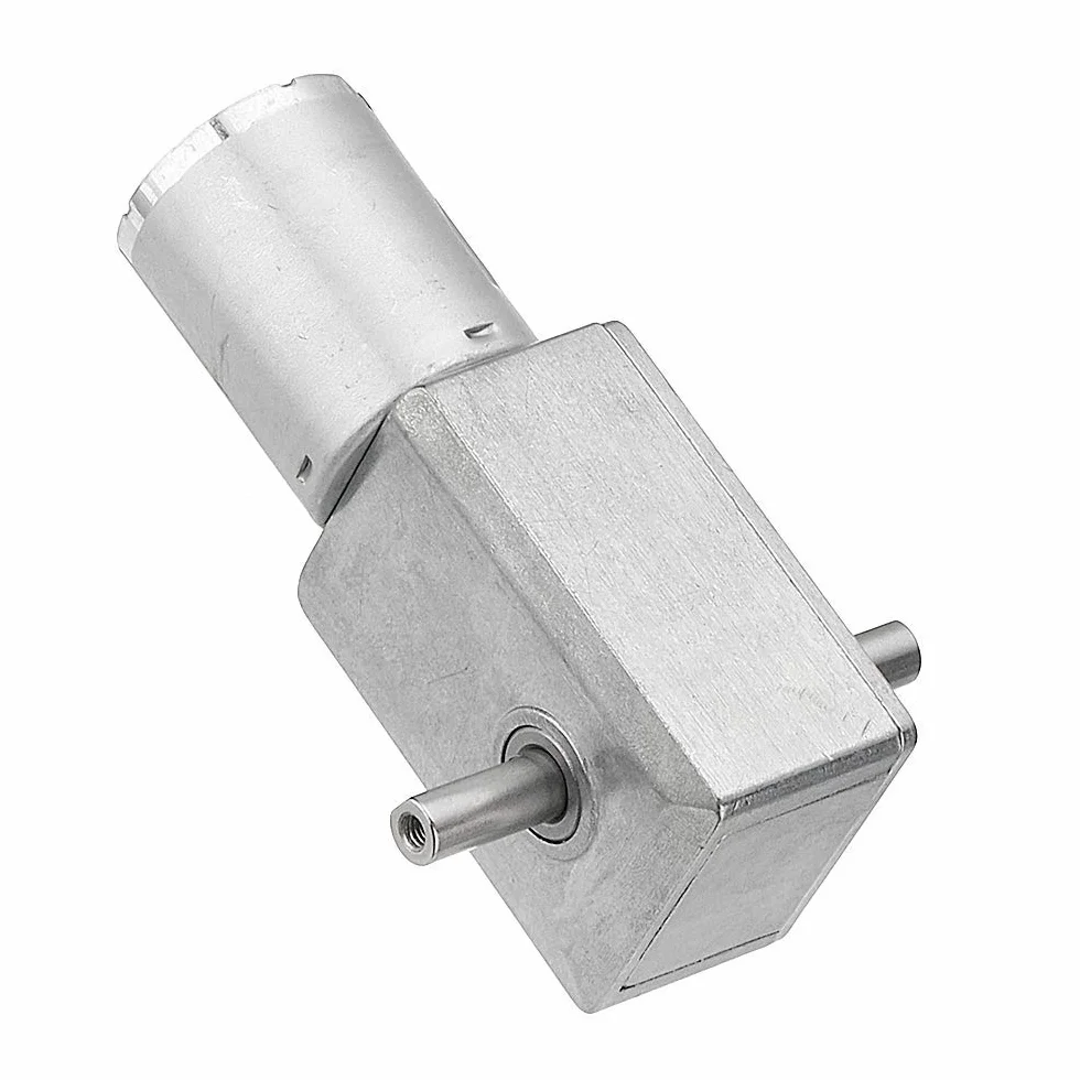 DollaTek JGY-370 DC 12V 150RPM Podwójny wał przekładnia ślimakowa motoreduktor samoblokujący