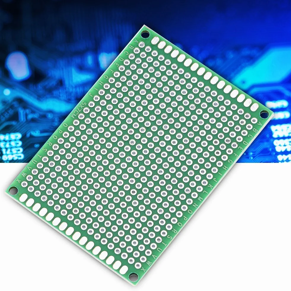 10 Sztuk 5x7cm Dwustronna Płytka PCB Zestaw Prototypowy Uniwersalna Płytka Drukowana do Lutowania DIY